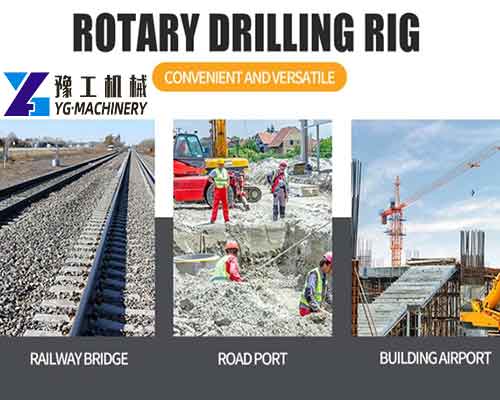 Foundation Pile Rotary Drilling Rig Usage