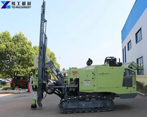 integrated fully automatic dth rock blasting drilling rig
