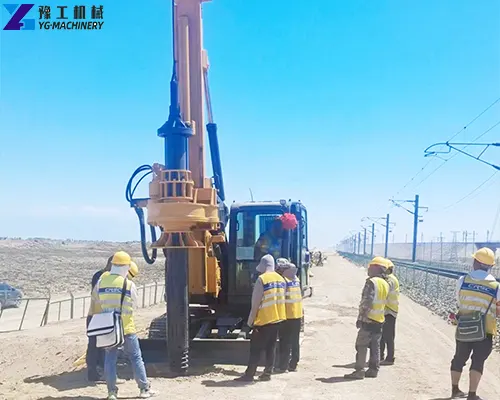 mini crawler rotary drilling rig