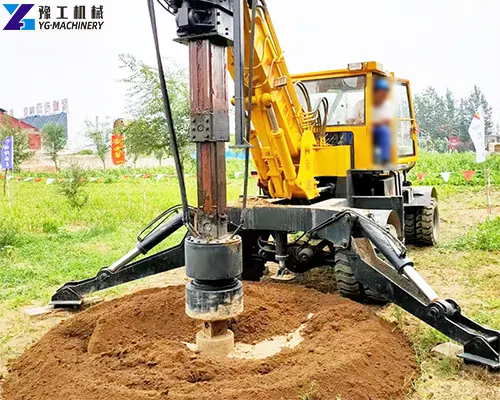 mini wheel rotary drilling rig