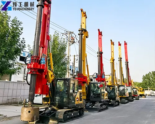 rotary pile drilling rig