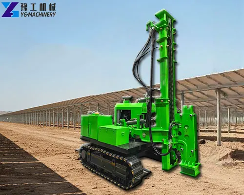 sheet pile driving machine