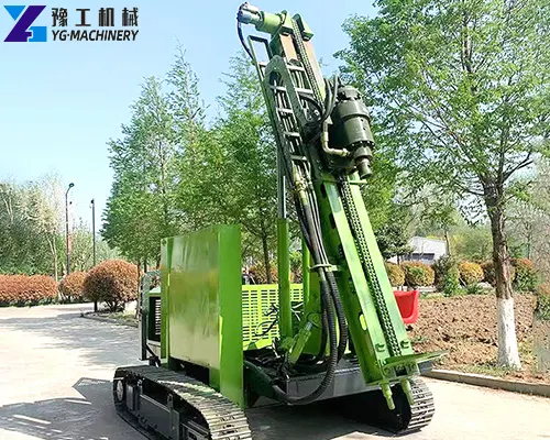 crawler type solar photovoltaic pile driver